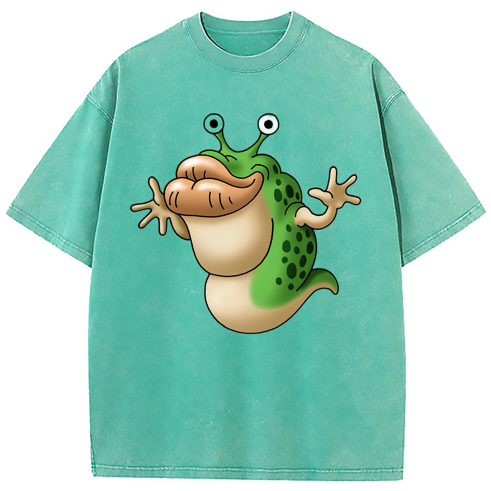 （画像用） ドラゴンクエスト Doragon Kuesuto Dragon Quest 綿100% ヴィンテージ風 半袖Tシャツ（フロントプリント）
